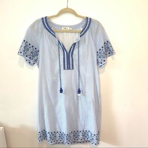 Vineyard Vines Blue Embroidered Tunic Dress